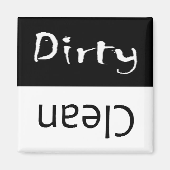 Clean Dirty Dishwasher Magnet (Front)