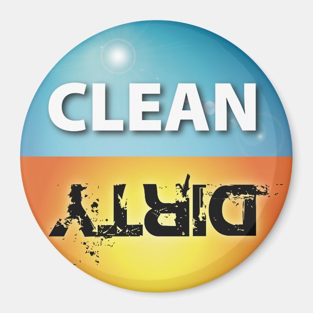 Clean-Dirty Dishwasher Magnet 2 (Front)