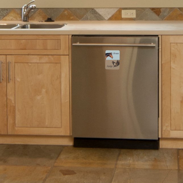 Clean Dirty Dishwasher Magnet Horses (Creator Uploaded)