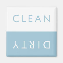 Clean Dirty Dishwasher Magnet in Custom Colours