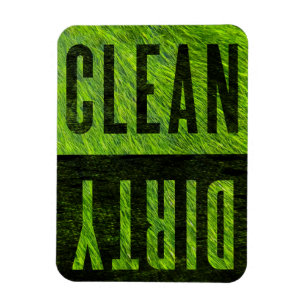 Clean   Dirty Grassy Style Dishwasher Magnet