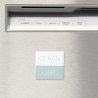 Clean Dirty indicator dusty blue white dishwasher