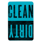 Clean | Dirty Letterpress Style Dishwasher Magnet