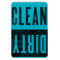 Clean | Dirty Letterpress Style Dishwasher Magnet