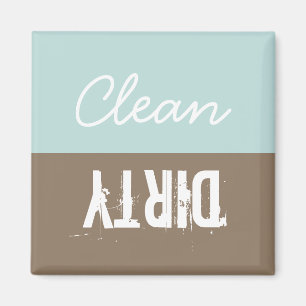 Clean Dirty Rotatable Dishwasher Magnet