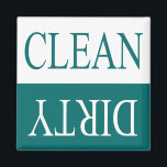 Clean dirty-Teal dishwasher magnet<br><div class="desc">A useful magnet for your dishwashers ...  from Uneek products ! Here are more colour options for the magnet :</div>