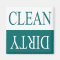 Clean dirty-Teal dishwasher magnet
