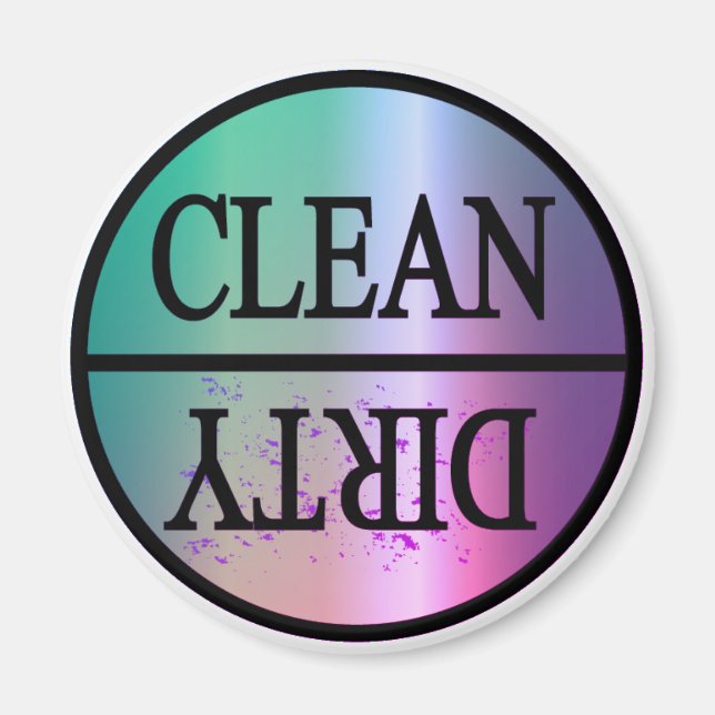 Clean Dirty violet blue Magnet (Front)