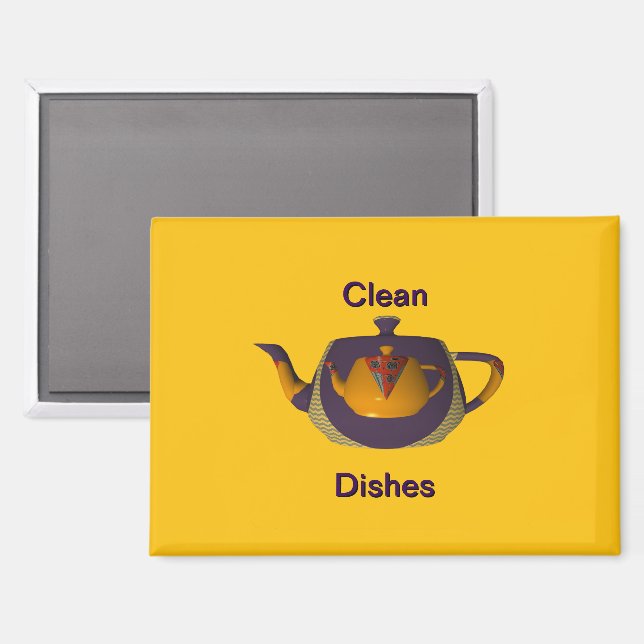 Clean Dishes Dishwasher  Magnet (Front/Back)
