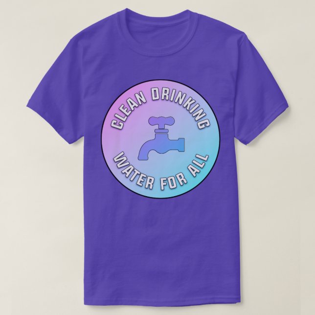 Clean Drinking Water For All Flint T-Shirt (Design Front)