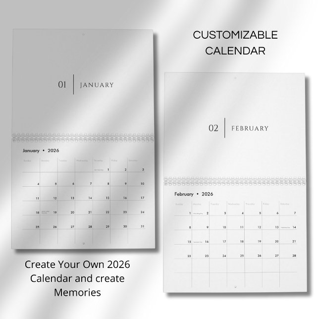 Clean Elegant Layout Calendar (Creator Uploaded)