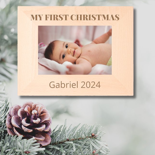 Clean Elegant My First Christmas Etched Frames (Creator Uploaded)