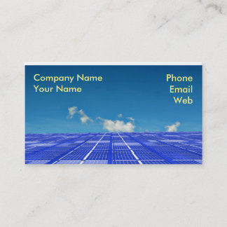 Clean Energy Concept Business Card