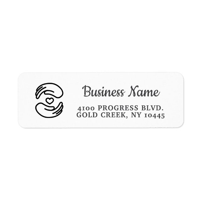 Clean Etsy / Handmade Shop Packaging Label (Front)