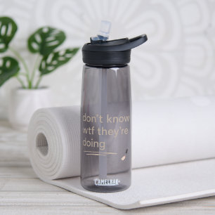 Clean Girl Chaos – Skincare Delulu Vibes Quote Water Bottle