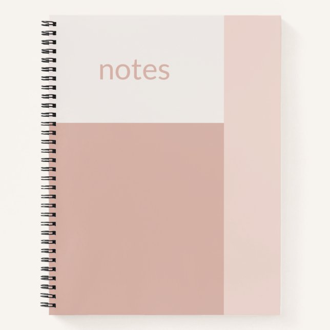 Clean Girl Lilac Cream Customizable Notebook (Front)