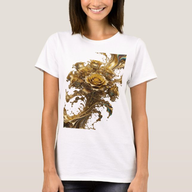Clean Gold GOLDEN ROSES Custom Tee (Front)