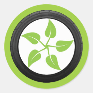Clean Green Power Classic Round Sticker