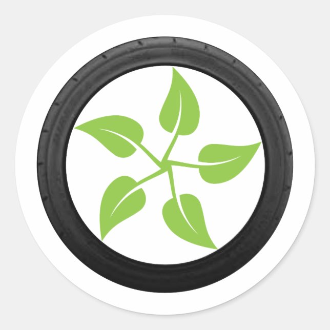 Clean Green Power - Electric Car Classic Round Sticker (Front)