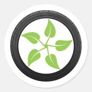 Clean Green Power - Electric Car Classic Round Sticker