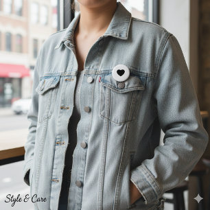 Clean Heart Accent Pin for Everyday Fashion