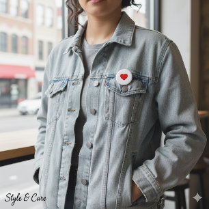 Clean Heart Accent Pin for Everyday Fashion