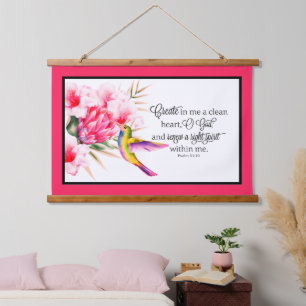 Clean heart  hanging tapestry