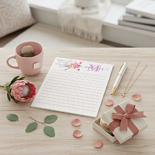 Clean heart personalized notepad