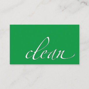 Clean Housecleaning Cleaner Business Card