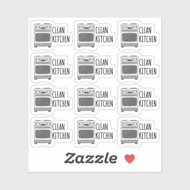 Clean Kitchen Stove Cleaning Reminder Bujo Planner (Sheet)