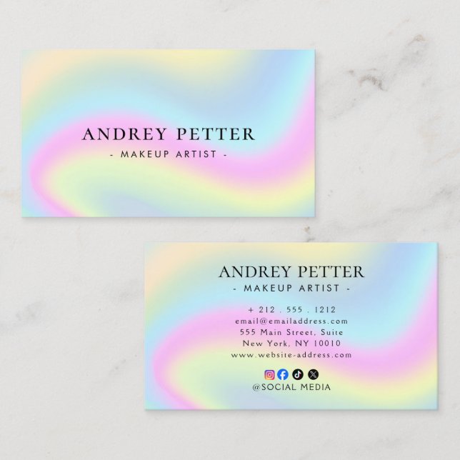 Clean Layout Linen Professional Business Card (Front/Back)