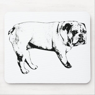 Clean-Line Bulldog Mouse Pad