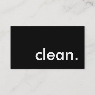 clean. loyalty punch card