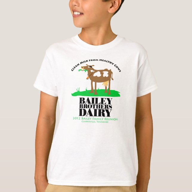 Clean Milk from Healthy Cows T-Shirt (Front)