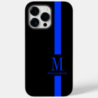 Clean & Minimal Monogram | Thin Blue Line | Police