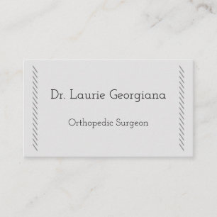 Clean & Minimal Orthopedic Surgeon Business Card