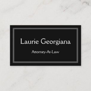 Clean & Modern Attorney-At-Law Business Card
