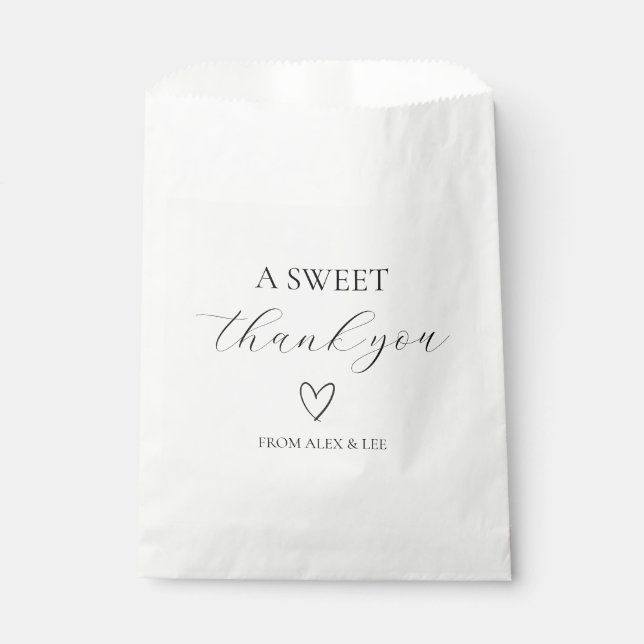 Clean & Modern Favour Bags (Front)