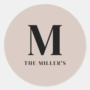Clean & Modern Initial Sticker