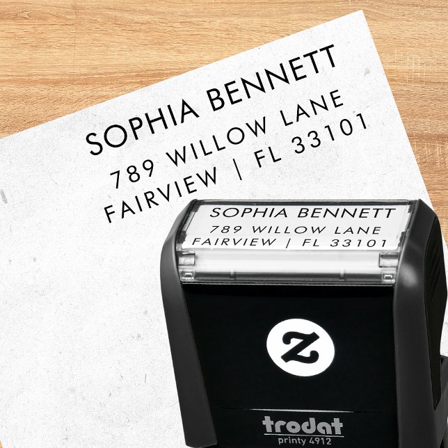 Clean Modern Self-Inking Mailing Address Stamp (Creator Uploaded)