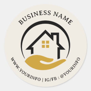 Clean Mortgage / Insurance Logo Sticker 