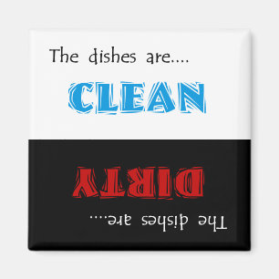 Clean or Dirty Dishwasher Magnet