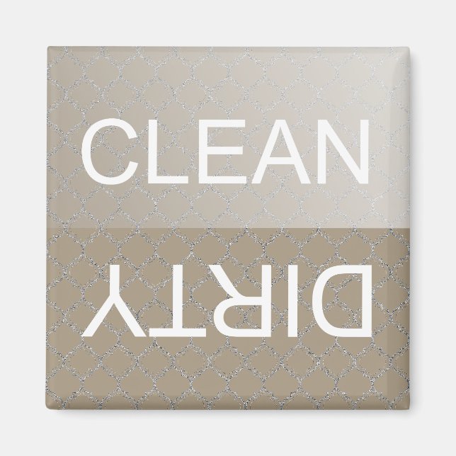 Clean or Dirty Dishwasher Magnet (Front)