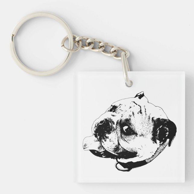 Clean Outline Token Keychain (Front)