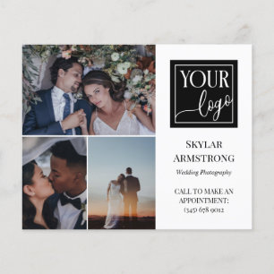 Clean Photo Collage Logo Professional Photographer Flyer