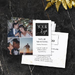 Clean Photo Collage Logo Professional Photographer Flyer<br><div class="desc">Double sided flyer for a professional photographer,  where you can showcase three of your photos along with your logo. Add your name and specialty or title or service on the cover. The back features faux gold spatter,  another logo,  and your contact information in black.</div>
