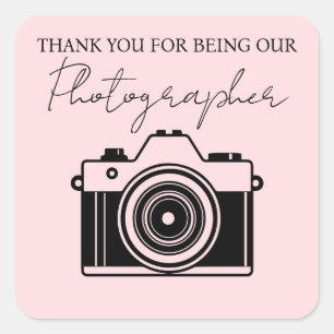 Clean Photographer Thank You Sticker