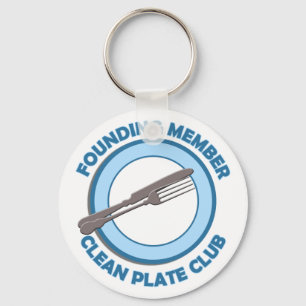 Clean Plate Club Founding Member Keychain