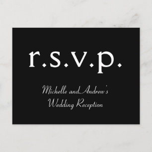 Clean "r.s.v.p." Postcard