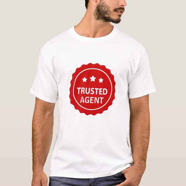 Clean Realtor T-Shirt | your trusted agent (Front)